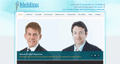 Desktop Screenshot of mehlingorthopedics.com